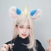 High Elasticity Plush Headbands Featuring Cute Mythical Ears Face Washing Soft Material Sensitive Skin Friendly