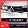 New 1pcs Car Decorative Light LED Front Hood Grille Emblem Badge Decor For Volkswagen Polo Golf-4 5 6 7 MK5 MK6 MK7 Tiguan