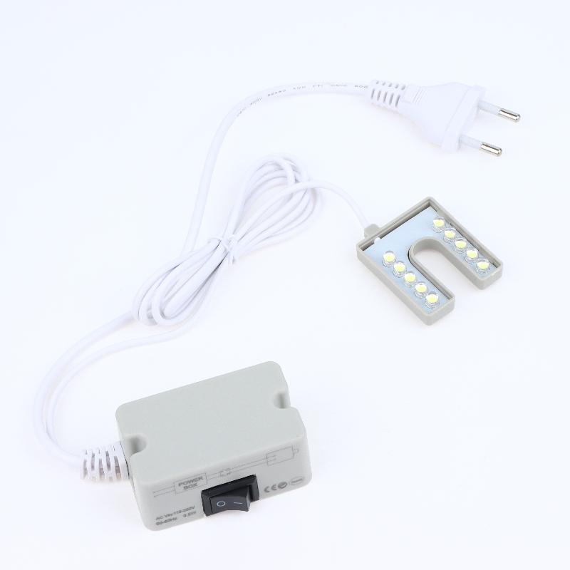Eye Protection LED Sewing Lamp No Strobe Flexible Gooseneck Magnetic Base for Sewing Machine Quilting Work