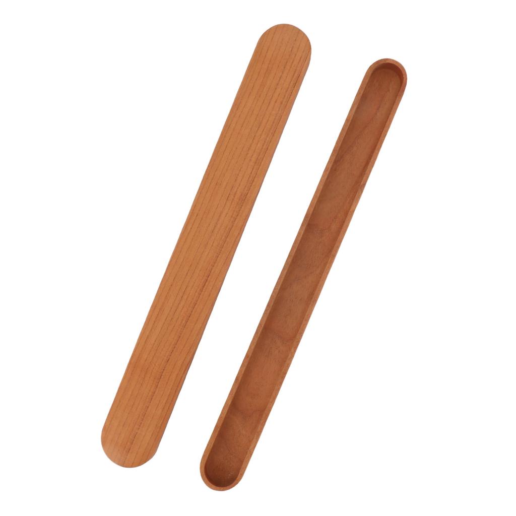 Portable Wooden Chopsticks Box Reusable Japanese Style Detachable Chopsticks Case Peach Wood for Home Outdoor Travel