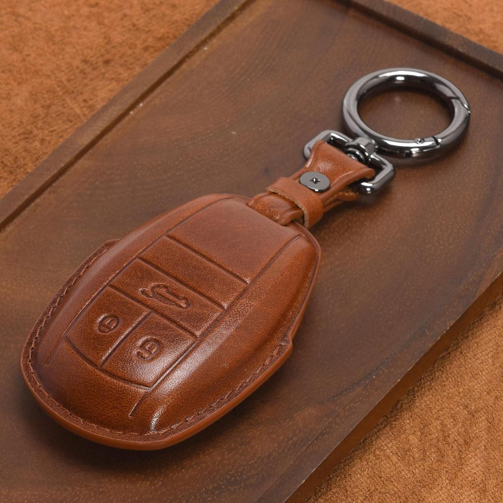 Handmade Genuine Leather Key Case for Bentley: Flying Spur, Bentayga, Continental GT, Mulsanne