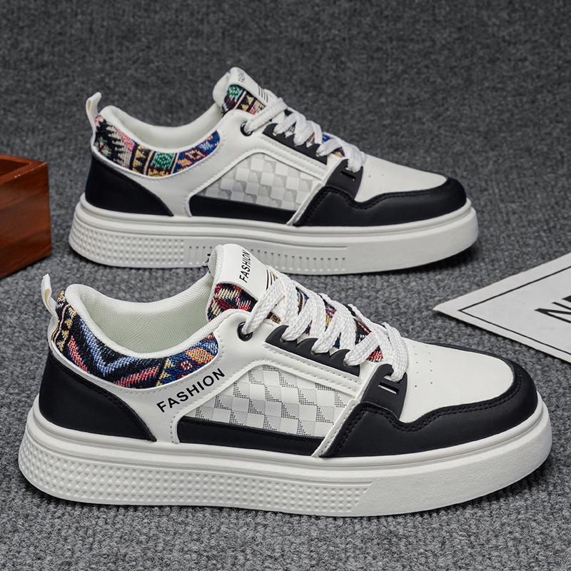 Men Soft Sole Breathable Skate Board Shoes, Student Daily Casual Athletic Sneakers