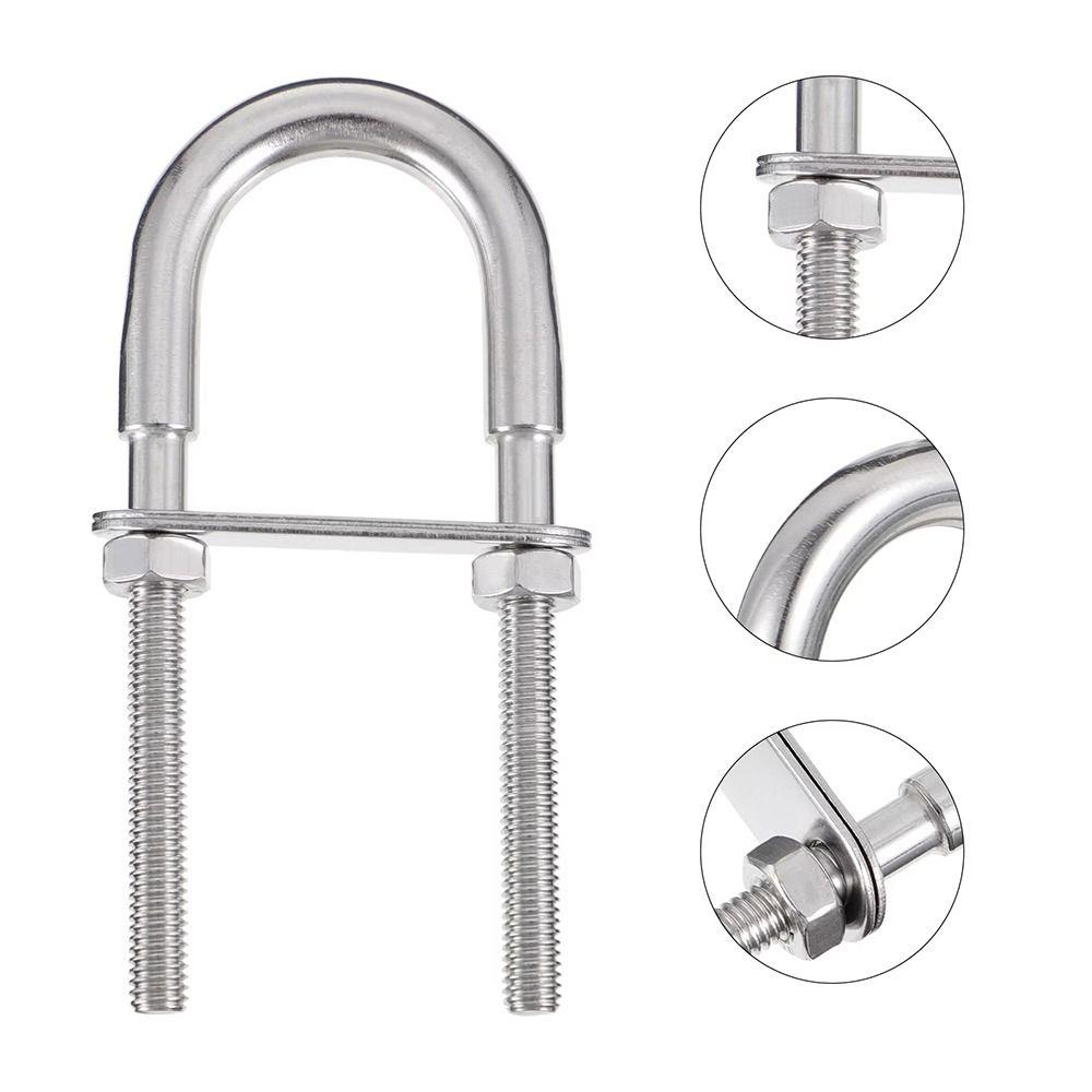 1Pcs Bow Stern Boat Hardware Metal Eye Rope Rigging New Marine U-bolt Yacht Accessories