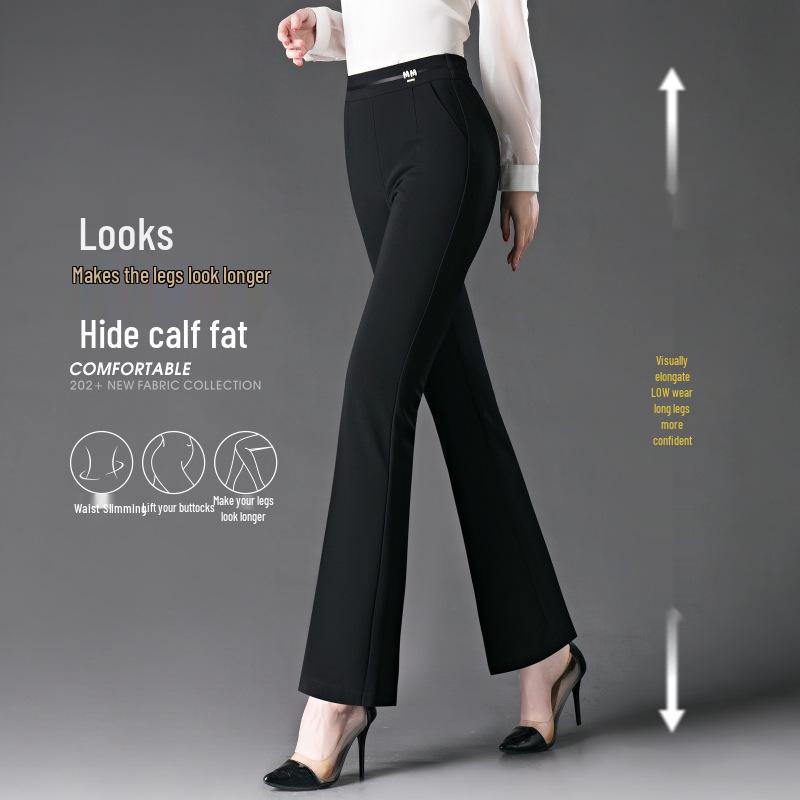 Spring 2025 Women's High-Waist Micro Flare Slimming Bootcut Pants