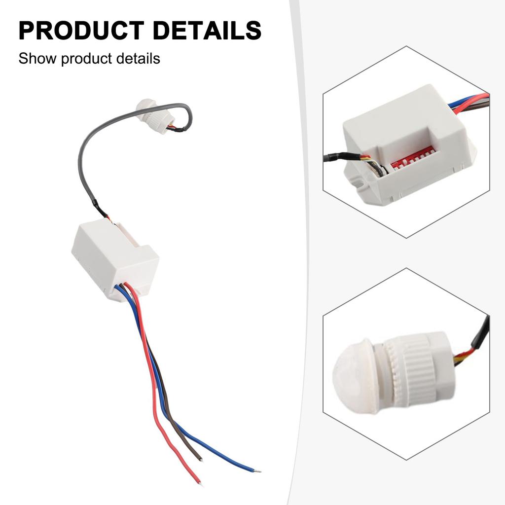Sensor Switch Sensor Detector Used In Toilets Switch Sensor 1pcs Detection Range 6m Rated Load 800W High Quality
