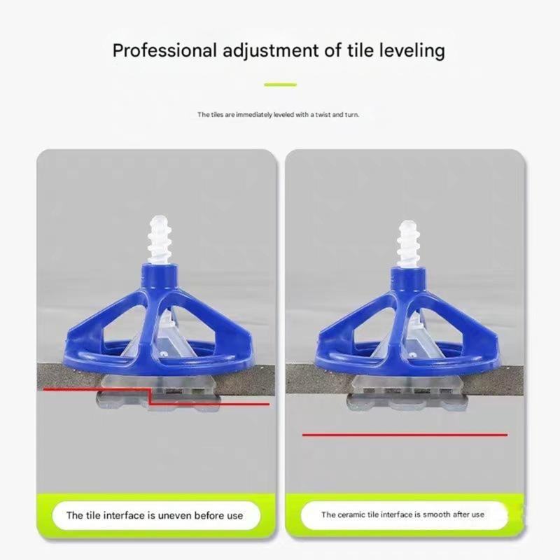 100Pcs Professional Ceramic Tile Leveling System Clips Spiraling Spacers Wadge for Tile Laying Wall Floor Construction Tool