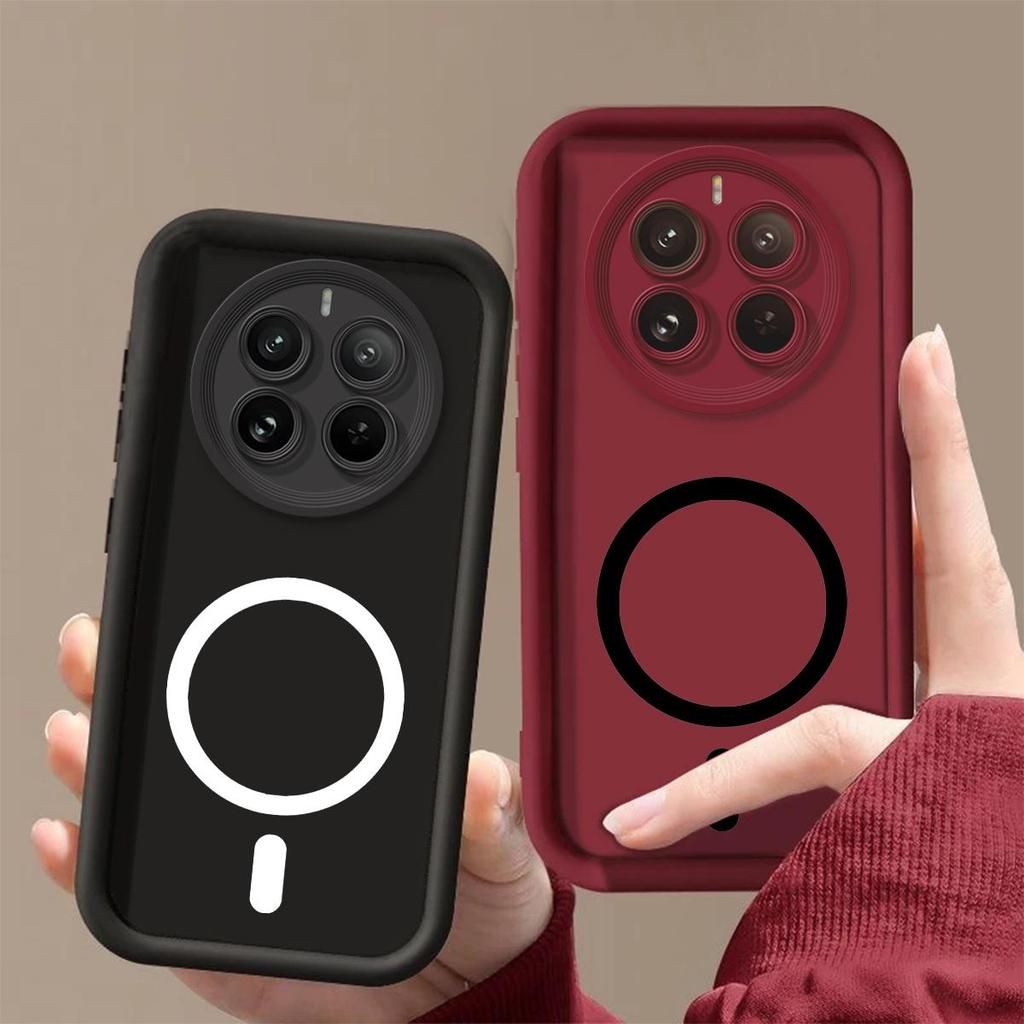 Morandi Color Soft TPU Case for realme 12+ 5G,12 Pro+ 5G,12 Pro,12 4G,Narzo 70 Pro 5G Iron Ring For Magnetic Accessories Shockproof Cover