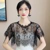 Women Scarf Lace Lace Shawl White Black Blouse Shoulders Scarf Fake Collar Cape Spring Autumn