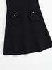 2025 Autumn French Chic Sleeveless Knit Dress with Studs and Rhinestones