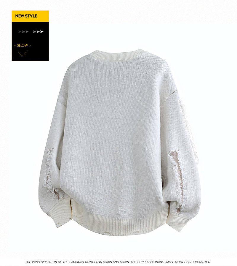 2025 Men's Winter Korean Style Round Neck Knit Pullover