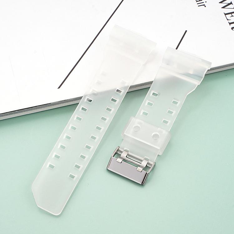 Strap for Casio G-Shock GA-100/110/120/140/200/400/700 800 GD-100/110/120 G-8900 GLS-100 Replace Silicone Resin Watch Band 16mm