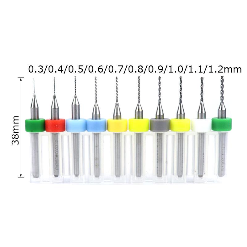 Carbide PCB Drill Bit Set for Circuit Board & Beeswax Carving