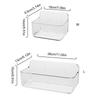 Clear Plastic Wall Mounted Organizers Sturdy Wall Mounted Bathroom Storage Shelf Hangable Draining Organization Rack