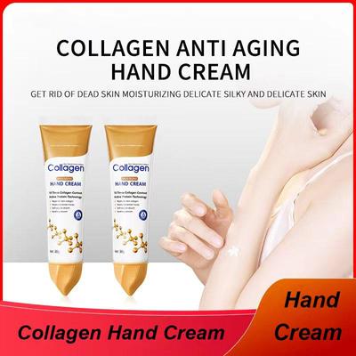 ხელის კრემი დაბერების საწინააღმდეგო კოლაგენის ხელის კრემი დამატენიანებელი სიმშრალის საწინააღმდეგო მკვებავი კანის მათეთრებელი ხელის კრემი და სახის კრემი