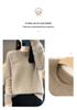 2023 Women's Cashmere Wool Knit Pullover - Solid Color, Versatile, Round Neck Base Layer
