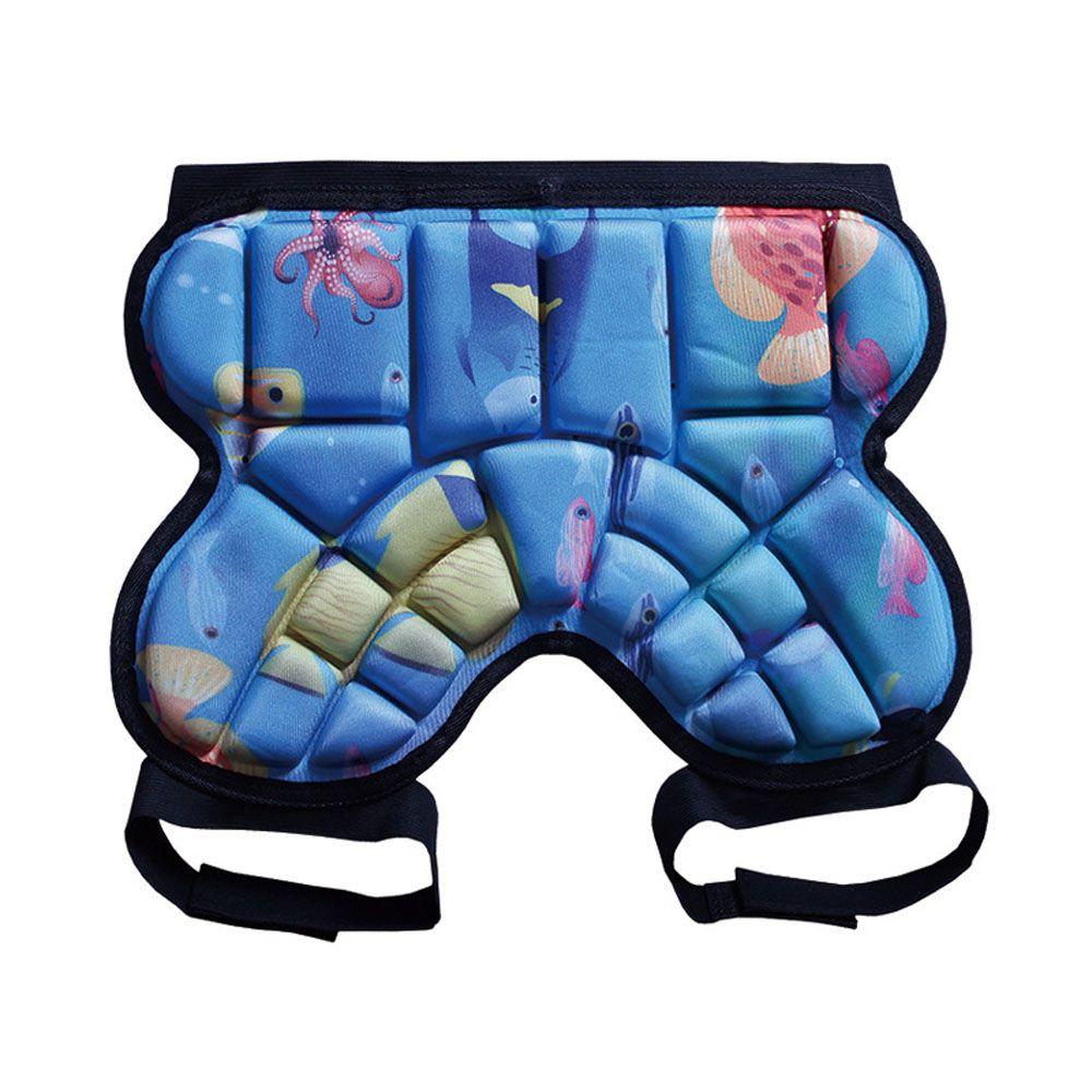 

Защитные лыжные штаны от падений для ягодиц, защита бедер для роликовых коньков, защитное снаряжение для занятий спортом на открытом воздухе синий