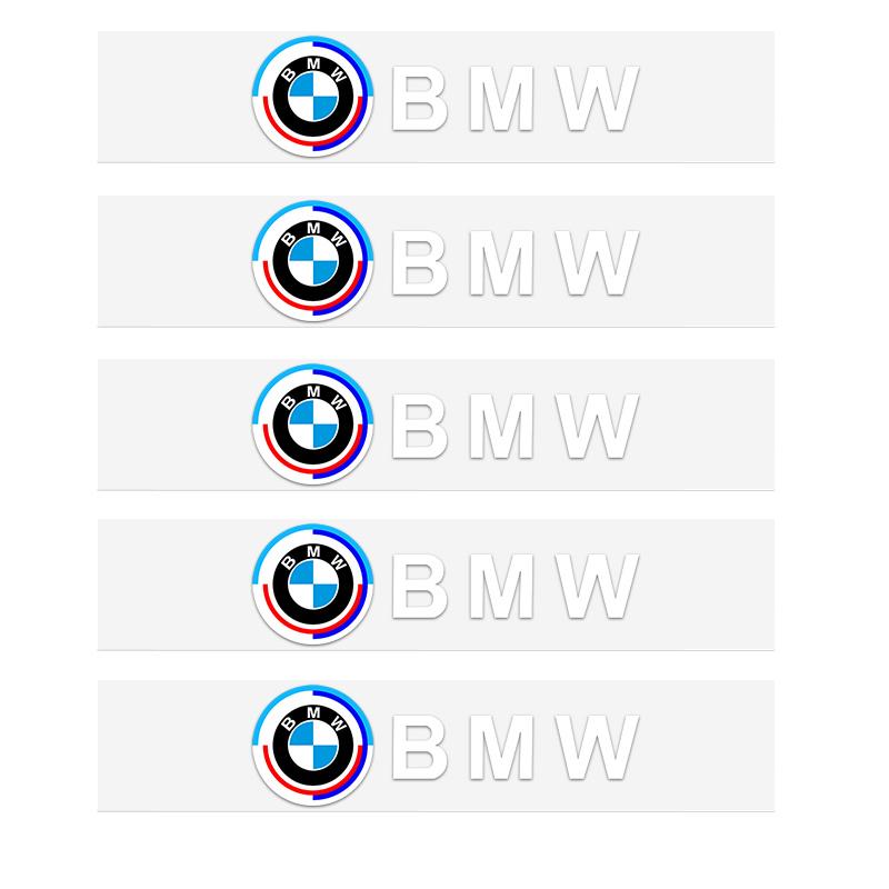 Car Interior Sticker Creative Emblem Badge Sticker Waterproof For BMW M F10 F20 E83 E90 E92 E93 X1 X5 X6 F30 G03 E43 E53 E63 E84 RI3