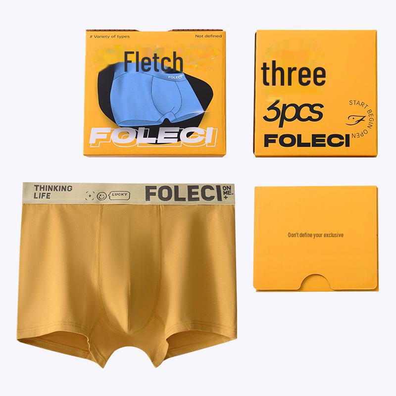 Men's Pure Cotton Boxer Briefs - Breathable, Comfortable, Loose Fit for Larger Sizes, Gift Box Included