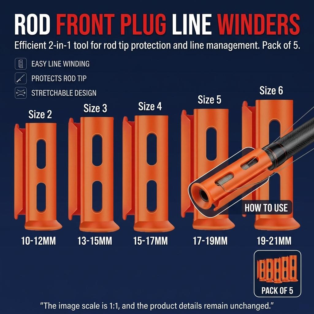 Fishing-Rod Tip Top Winder-Line Organizer Tool For Fishing Rods