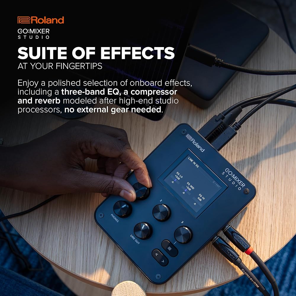 Roland Roland GO: MIXER STUDIO/GOMIXERST Audio Mixer Audio Interface Music Production Recording i...