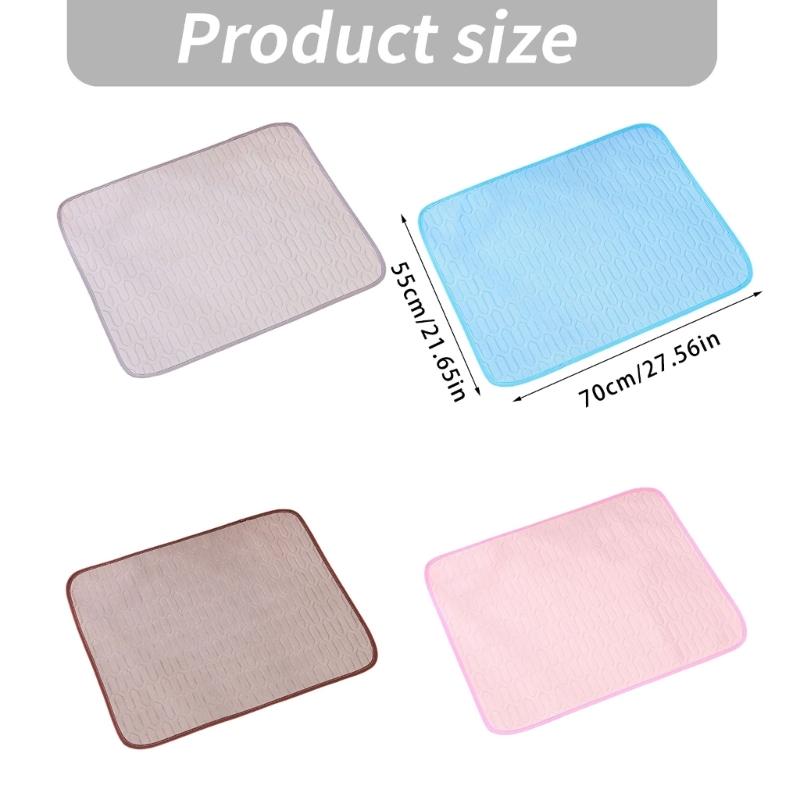 Latex Backed Dog Pad with Warm Season Comfort, Soft Indoor Layer Finish, Stable 55 x 70 cm Summer Size for Homes