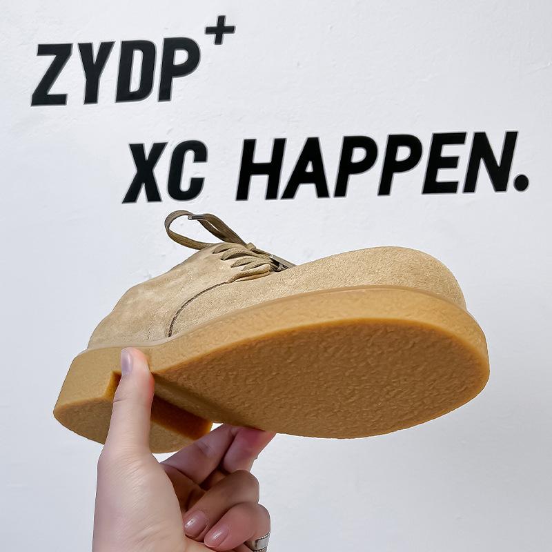 Paris Mickey Derby shoes couple versatile casual leather shoes platform heightening low top big head shoes 14433-A