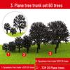 DIY Model Tree Set: Finished Landscape, Terrain, and Street Tree Ornaments