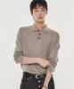 Gicheol Structured Polo Knit Shirt (Beige)