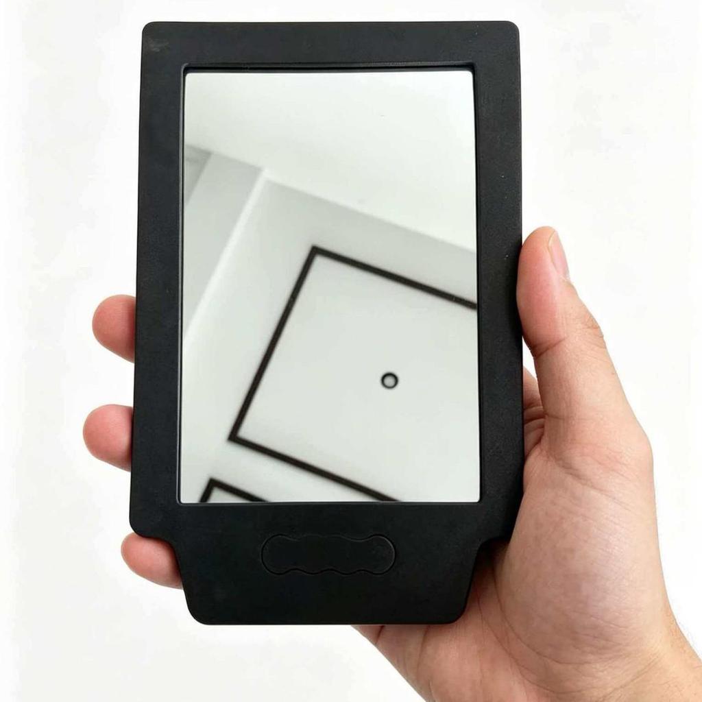 Barbershop Handheld Square Back Mirror for Salon Haircuts