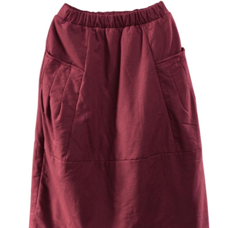 Retro Plus Size Mid-Length A-Line Skirt - Flattering, Versatile, and Artistic Design