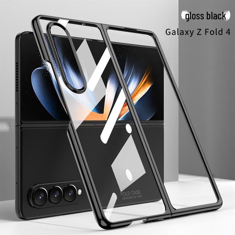 Samsung Fold4 Electroplated Phantom Transparent PC Hard Shell Case - Solid Color, Foldable Protection