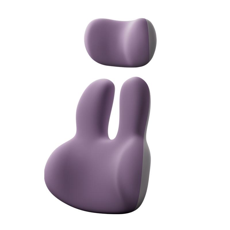 Car Headrest & Lumbar Support Pillow - Cute, Skin-Friendly Memory Foam for Neck & Back Comfort