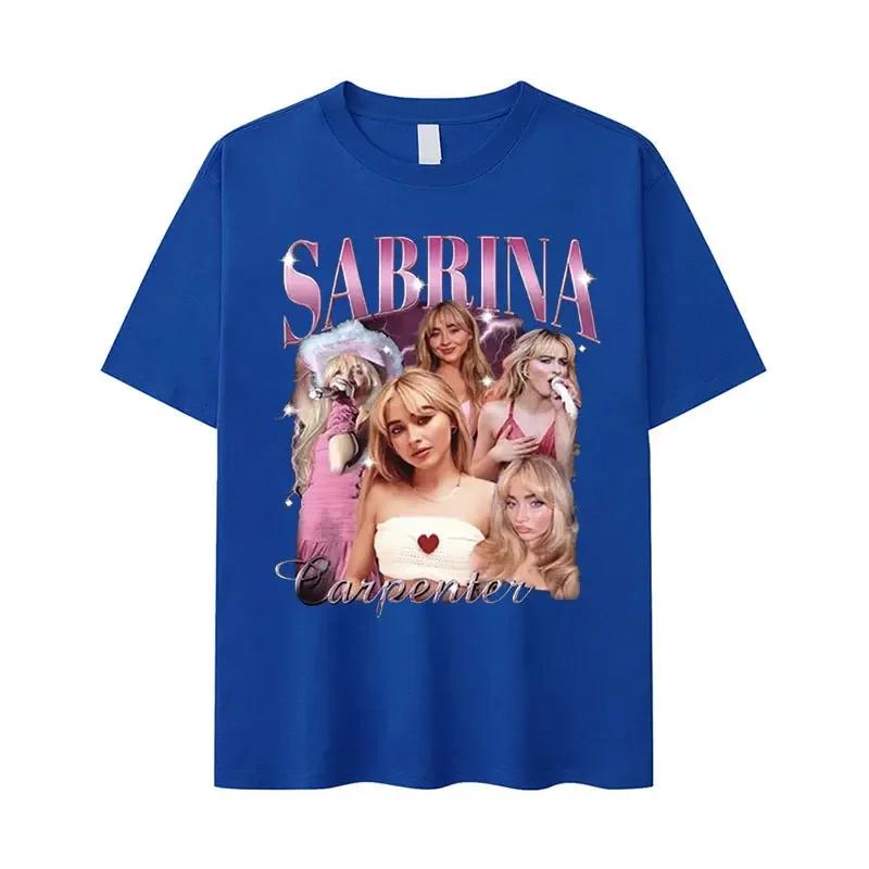 90s Sabrina Carpenter Music Tour Graphic T Shirts Unisex Women Retro High Quality Fashion T-shirt 100% Cotton Oversized Tshirt
