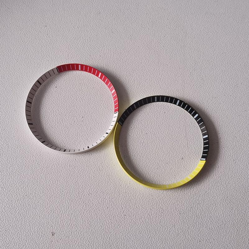 30.5*27.5mm Mod Scale Mark Watch Chapter Ring Brass For SKX007 SRPD NH35 NH36 Movement Watch Case Repair Tool Parts