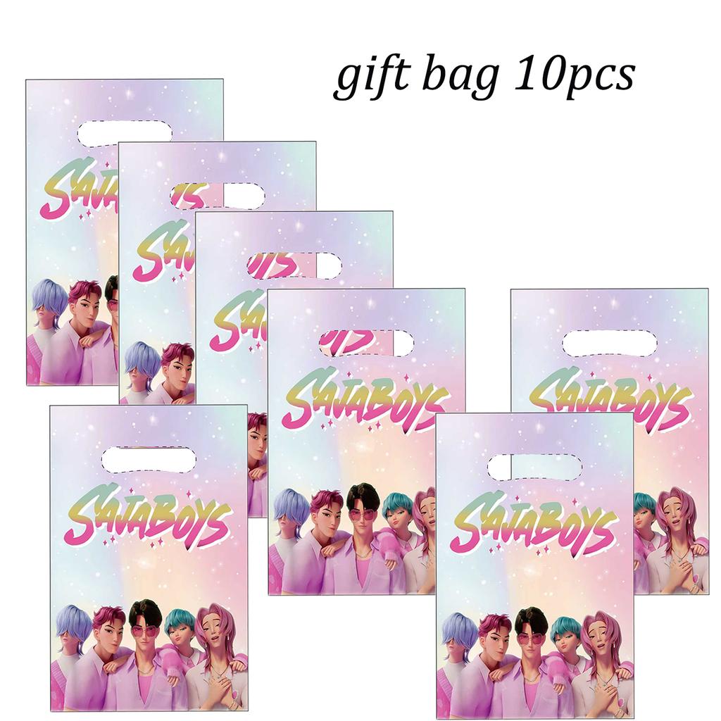 K Pop Demon Hunters Theme Boy Bands and Girl Groups Birthday Party A Grand Collection for Baby Shower Disposable Party Supplies