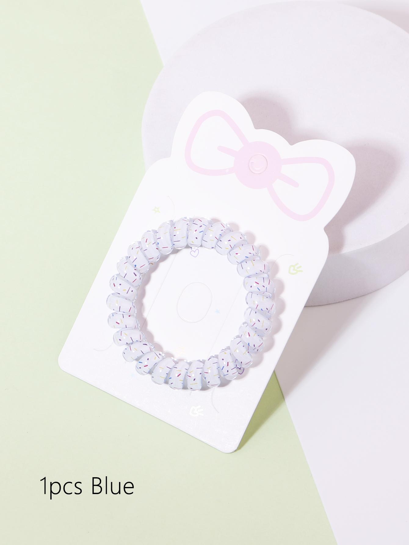 

5 шт./1 шт. резинка для волос конфетного цвета, резинка-телефонный шнур, спиральная полоска для волос, аксессуары для волос для девочек, специально для париков из натуральных волос