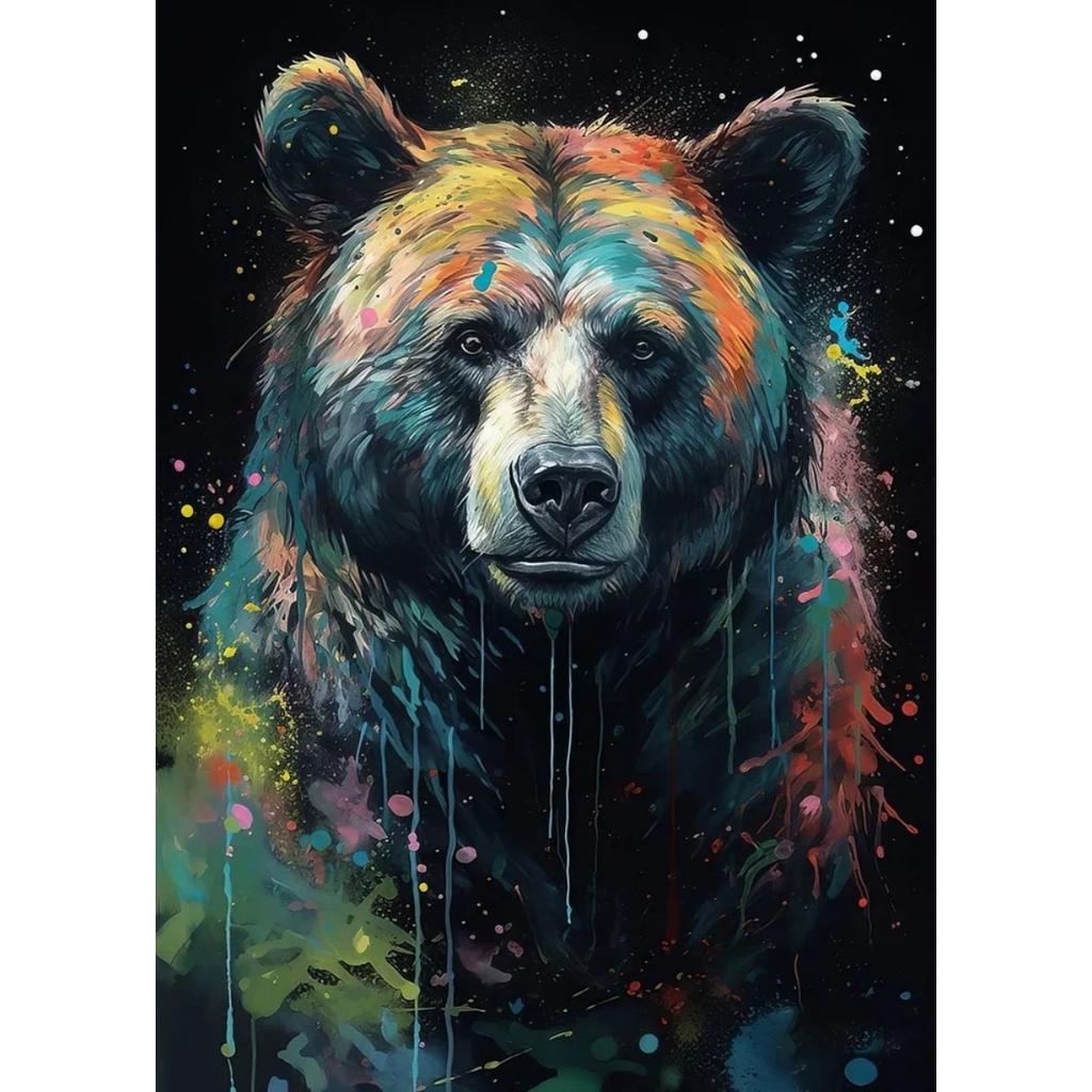 Klasyczna Abstrakcyjna Sztuka Ścienna ze Zwierzętami Wodnymi Rekin Lew Tygrys Plakat i Wydruk na Płótnie Dekoracja Salonu Sypialni Prezenty