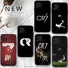 Fotbalový C-CR7 R-RonaldoS-S Kryt na telefon Pro iPhone 16,15,14,13,12 Mini 11 Pro XR,X,XS,MAX 7,8 Plus Silikonový Kryt Měkký Černý