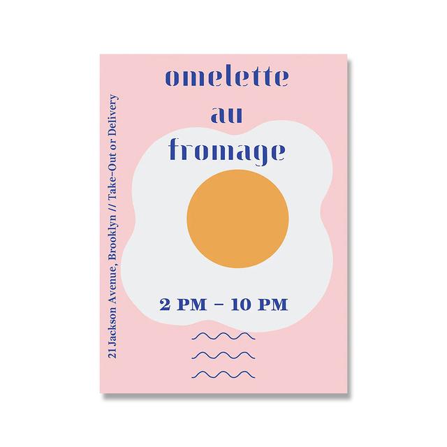 Francuski reklama w stylu vintage wiersz muzyczny koktajl restauracja plakat abstrakcyjny obraz na płótnie kolorowy minimalistyczny obraz ścienny Decortion