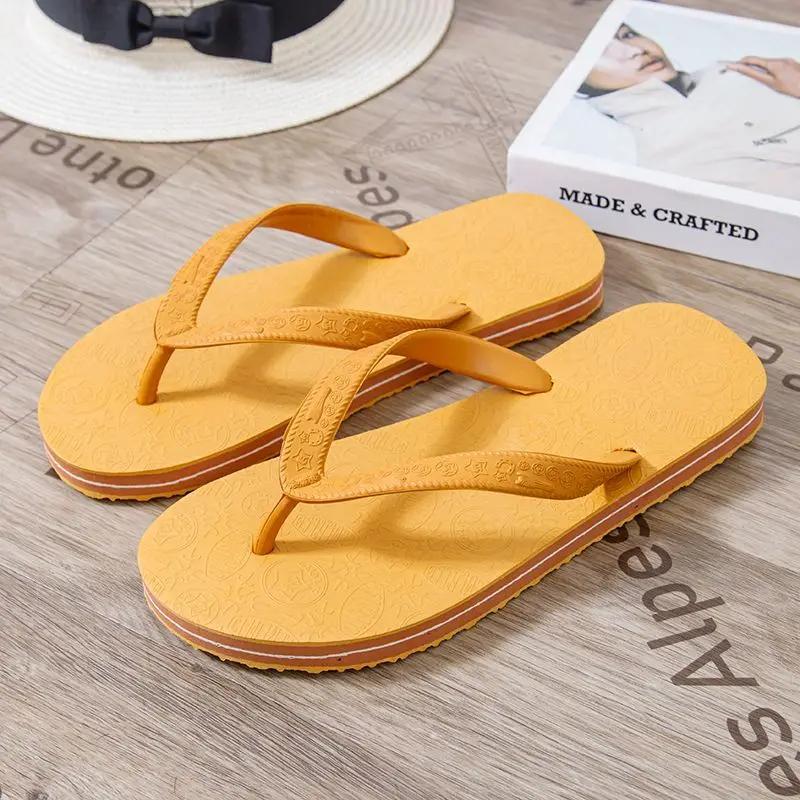 Fashion Male Slipper Bathroom Flip Flops Plain Slides Designer Luxury Clappers 2025 Casual Low Price Fashion Adult Trend Eva Men's Shoe