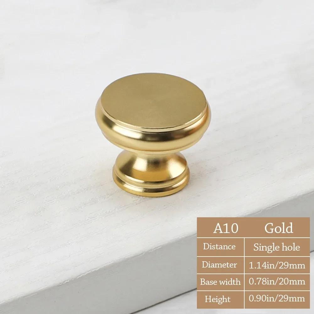 Single Hole Design Cabinet Drawer Knob Space Aluminum Round Door Handle Cupboard Knob Drawer Door Handle Furniture Accessories