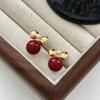 Retro Gem Pearl Flower Earrings - European Court Style, Light Luxury, Versatile Long Earrings