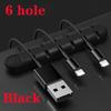 Silikon-USB-Kabel-Organizer, Kabelaufwicklung, ordentliche Schreibtisch-Management-Clips, Kabelhalter für Maus, Kopfhörer, Kabel-Organizer