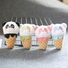 Cute And Adorable Cone Panda Keychain Plush Toy Bag Pendant