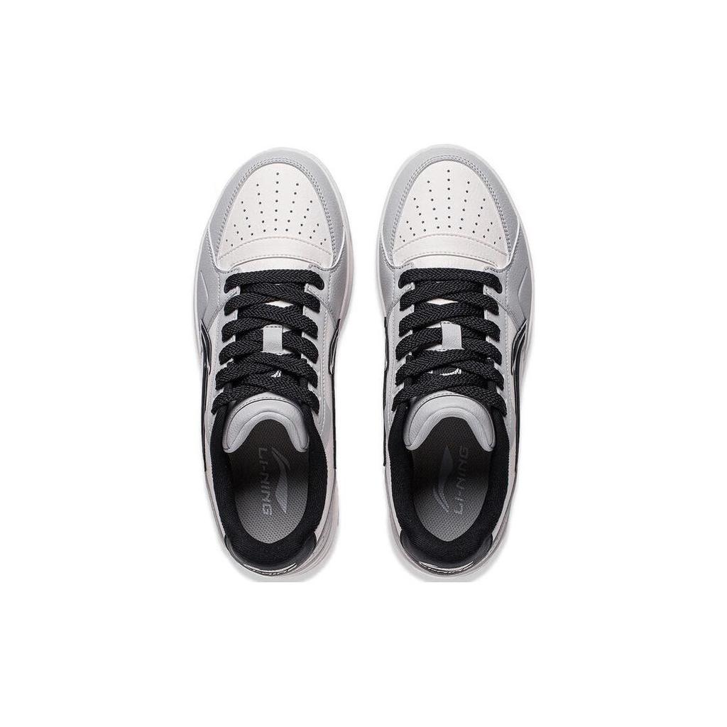 Li Ning Tian Ji 2.0 Soft Shock Absorption Low Top Skate Shoes Men Skate Shoes White Gray Black AGCT345-1