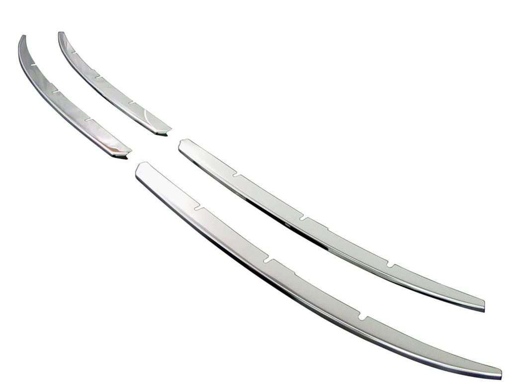 BRIGHTZ Finish Stainless Steel Plated Front Bumper Mould for Crown Hybrid GWS204 Crown Part Number Ultra-Mirror (4-Piece, D-Type) (Late Model)