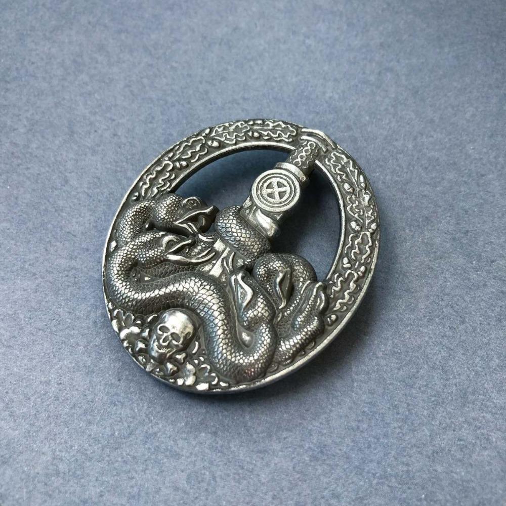 Medaglia Anti-Turismo Tedesca, Medaglia Commemorativa Straniera, Medaglia Sovietica, Spilla Medusa Hydra, Distintivo Teschio, Regalo di Natale, Calze della Befana