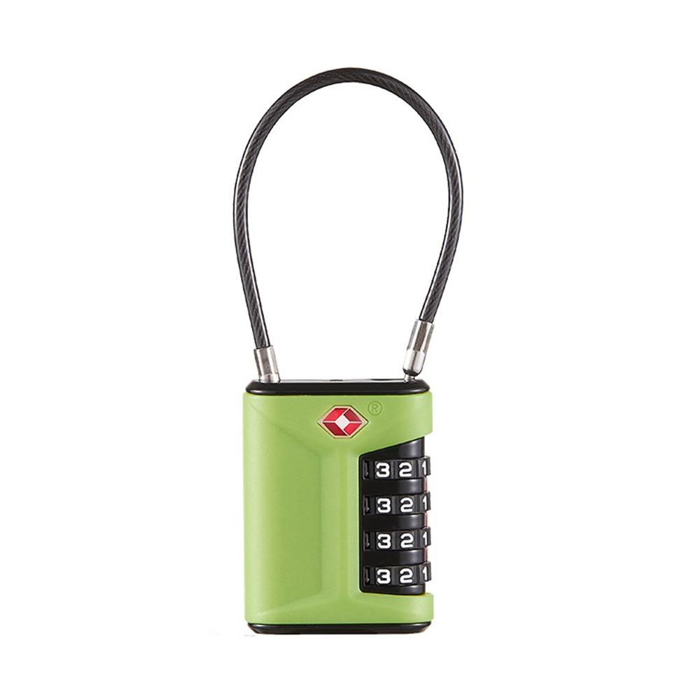 TSA 4 Digit Combination Lock Padlock Cabinet Padlock Portable Luggage Coded Lock for Travel