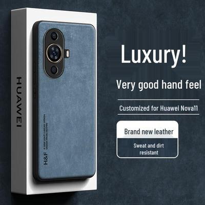 Rehuo Skin-Feel Frosted Lens Full-Wrap Phone Case for Huawei Nova Series