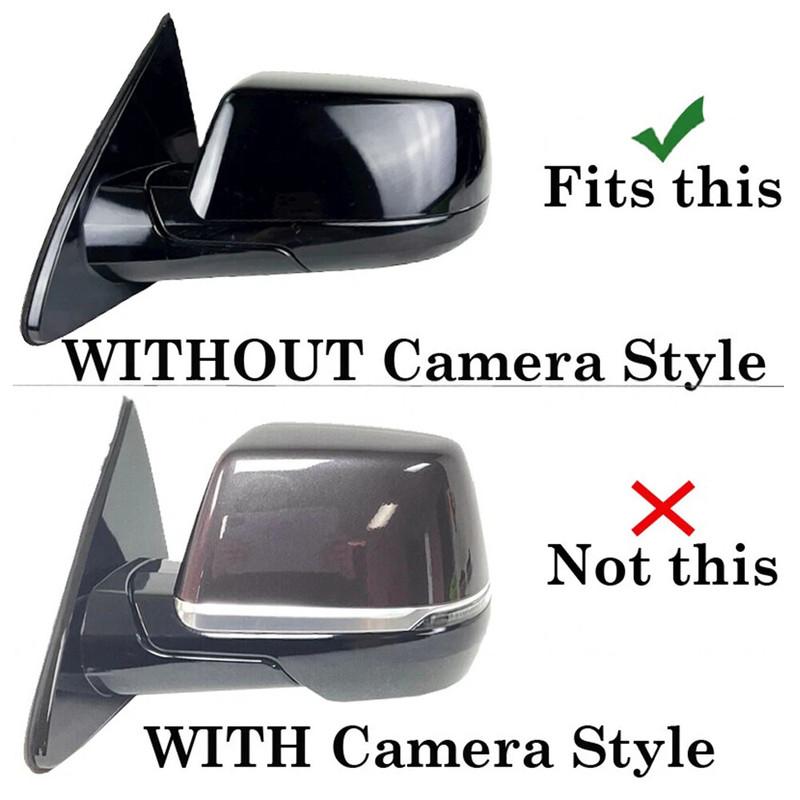 For Chevy Tahoe Suburban GMC Yukon 2015- ABS Car Replacement Rearview Side Mirror Cover Wing Cap Exterior Door Shell Trim